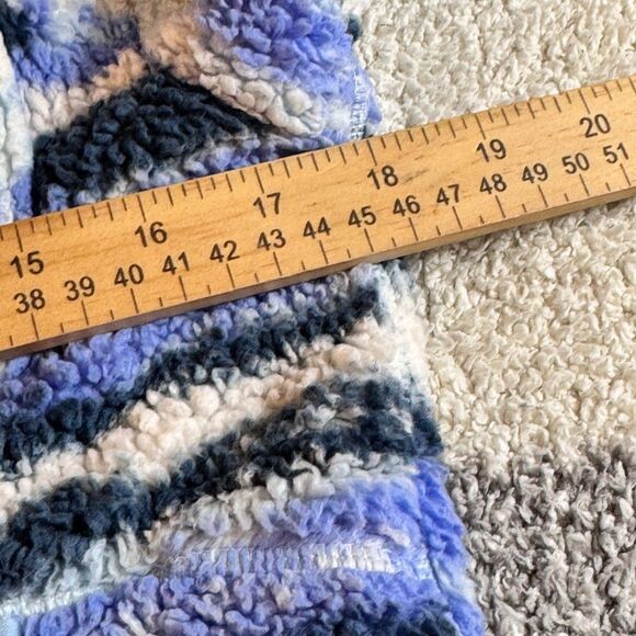 Athleta Girl Jacket Size Large So Toasty Tugga Sherpa Full zip up Cozy Fuzzy - Picture 11 of 12